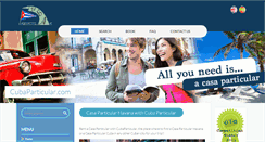 Desktop Screenshot of cubaparticular.com